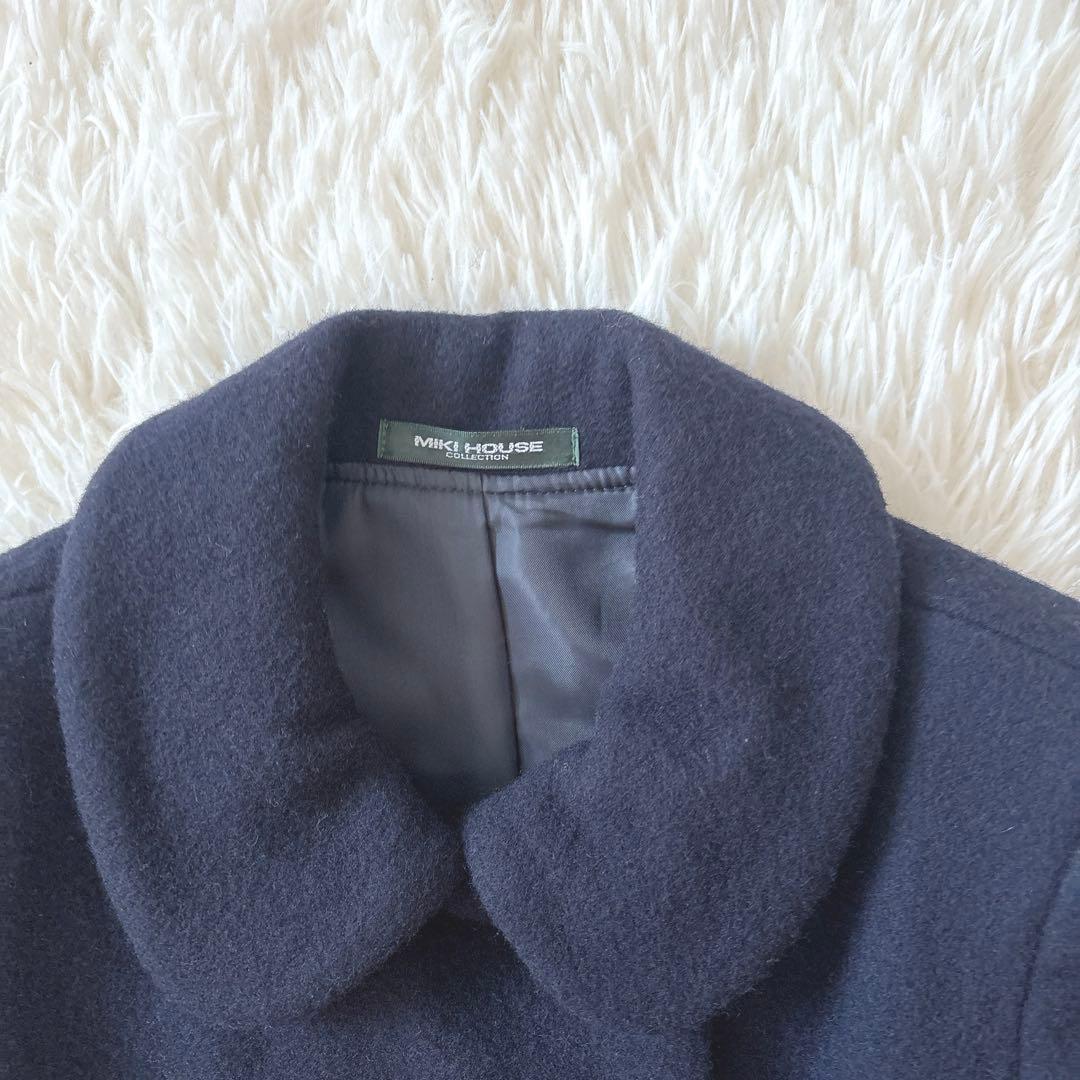 即日発送⭐︎MIKIHOUSE⭐︎ミキハウス　ウールコート ネイビー受験　塾　120