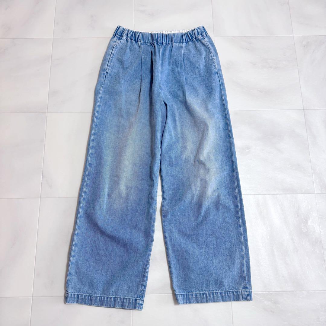 かぐれ フェードデニムイージーパンツ F