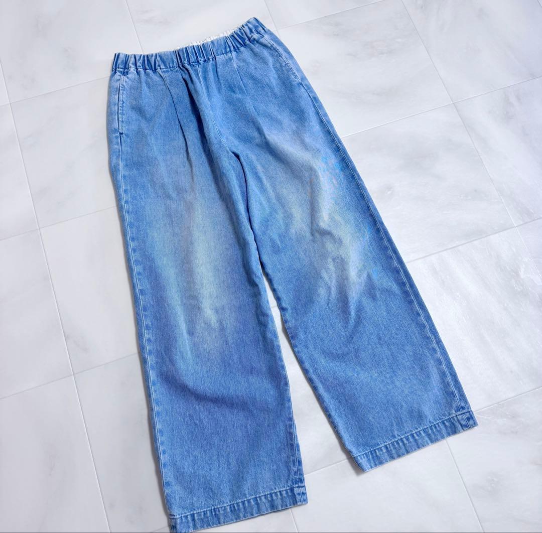 かぐれ フェードデニムイージーパンツ F