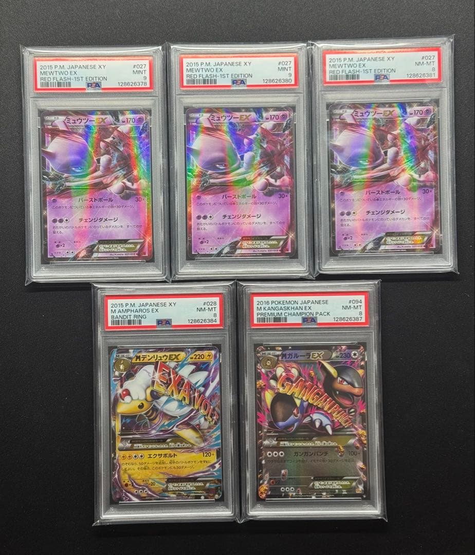 PSA 5枚　Mデンリュウ　Mガルーラ　ミュウツーEX など