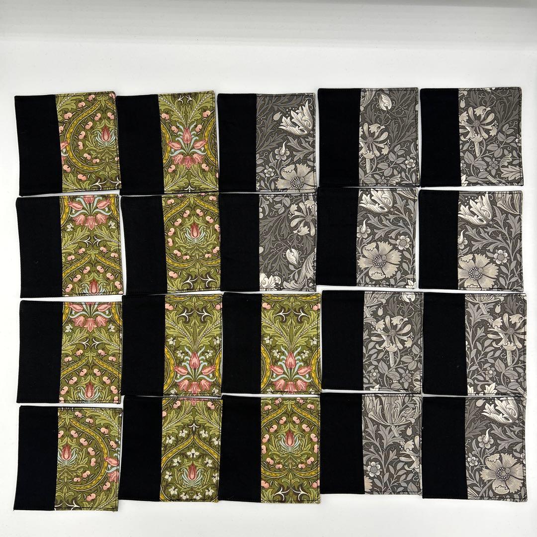 2314 ウィリアムモリス　コースター　200枚組　ハンドメイド