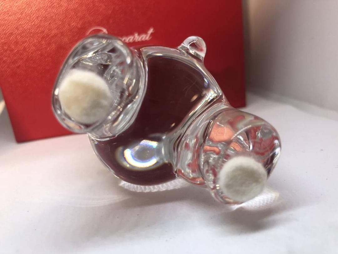 美品 Baccarat バカラ くまモン フィギュア クリスタル 置物