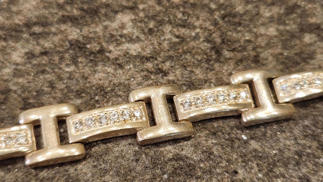 AVALANCHE925ブレスレットジルコニア装飾 約20cm