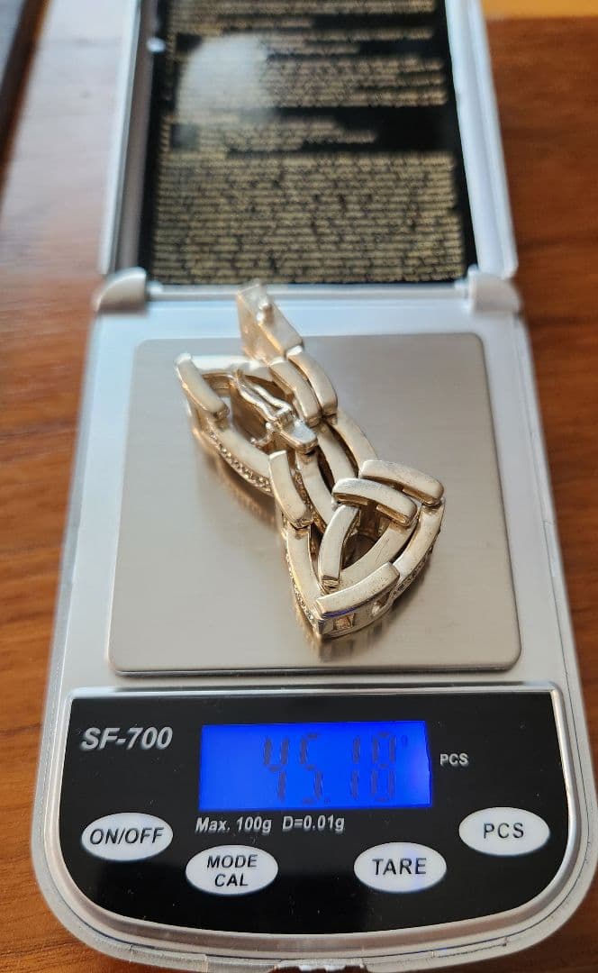 AVALANCHE925ブレスレットジルコニア装飾 約20cm