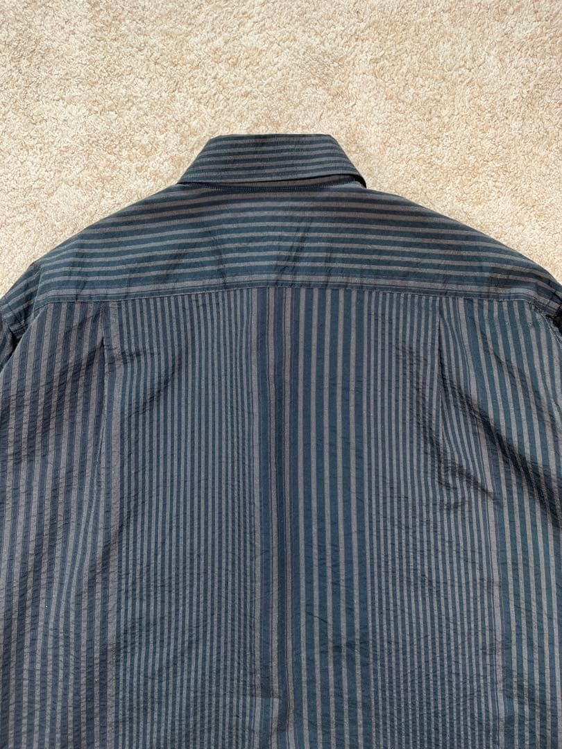 Acne Studios マルチストライプシャツ チャコールグレー 44