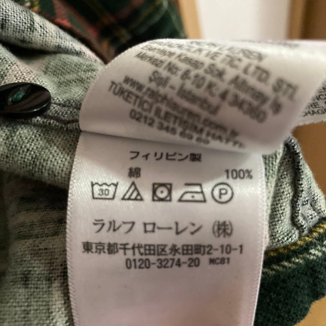 好配色RRL ダブルアールエル フランネル ワークシャツ ネルシャツ L