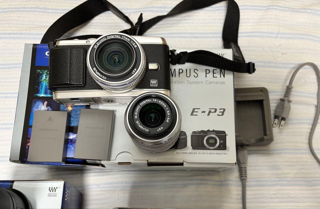 OLYMPUS ミラーレス一眼 PEN E-P3 ツインレンズキット＋α
