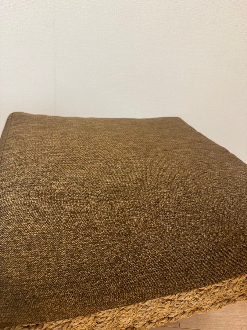 ②アバカ　オットマン　北欧　リゾート風　アジアン　スツール　ウォーターヒヤシンス