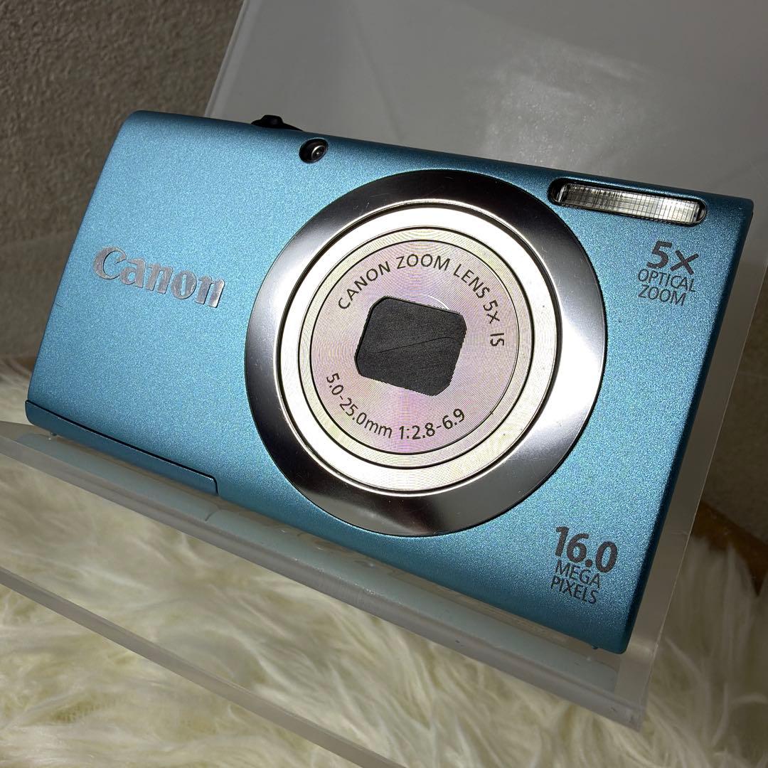 【美品】Canon PowerShot A2400 IS キャノン ブルー