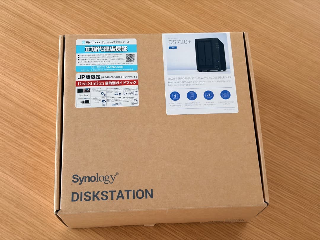 Synology DS720+ 本体＋8GB増設RAM付き
