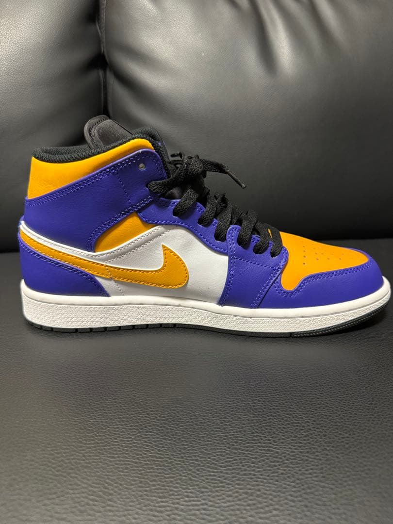 Nike ハイカットスニーカー 紫/オレンジ