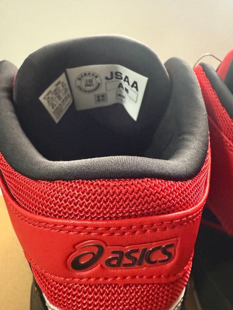ASICS BOAシステム 安全靴 レッド JSAA A