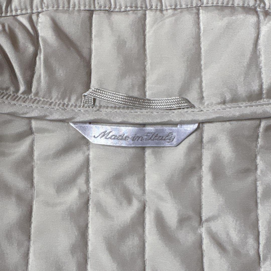 大きいサイズ最高級白タグ【Max Mara】ハイネックベルテット中綿コート　XL