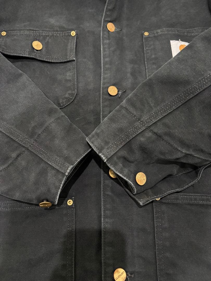 カーハート　ミシガンチョアコート　カバーオール　ブラック　L