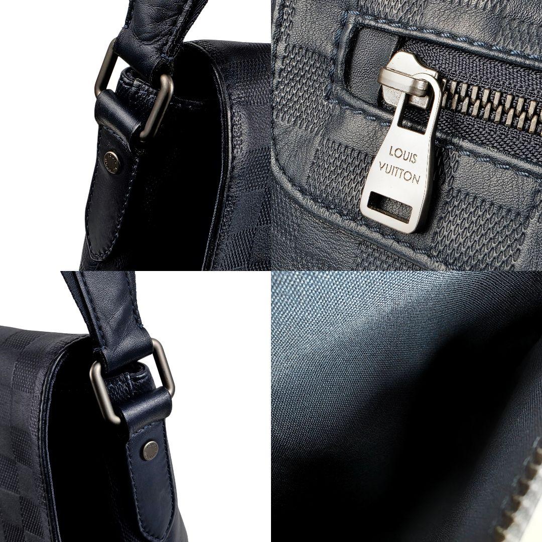 美品 ルイヴィトン ダミエ アンフィニ ディストリクト メッセンジャーバッグ