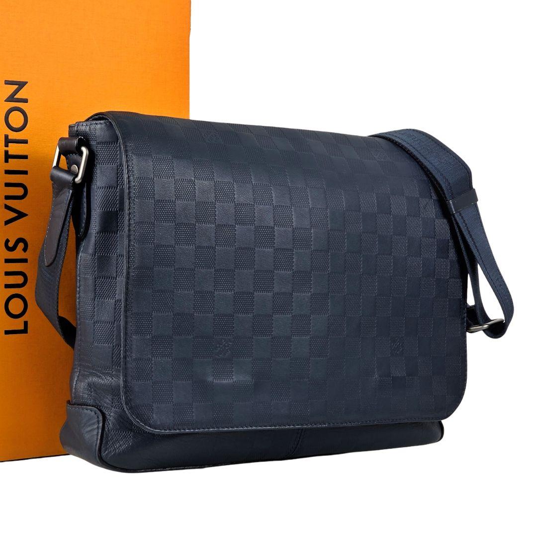 美品 ルイヴィトン ダミエ アンフィニ ディストリクト メッセンジャーバッグ