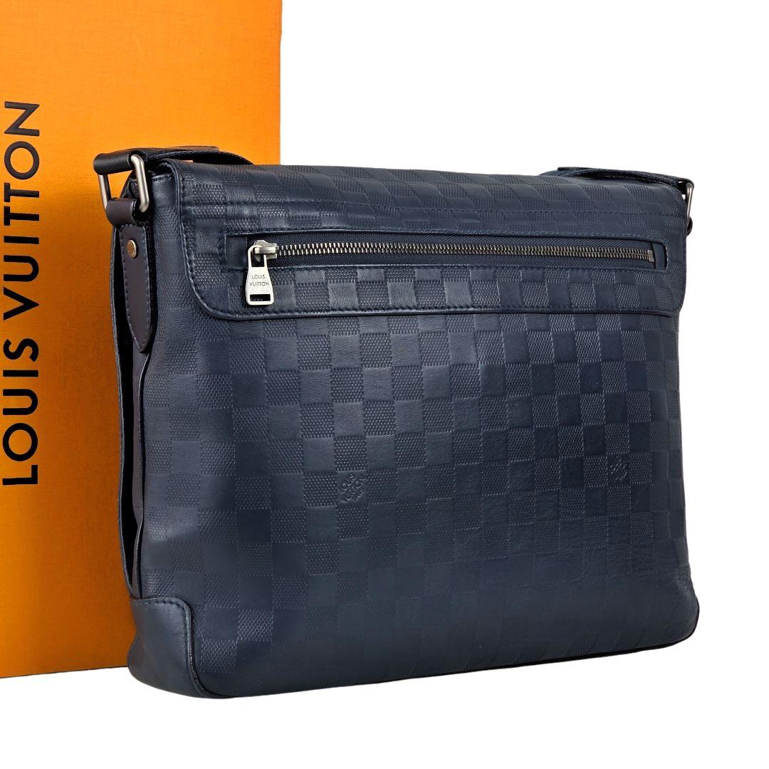 美品 ルイヴィトン ダミエ アンフィニ ディストリクト メッセンジャーバッグ