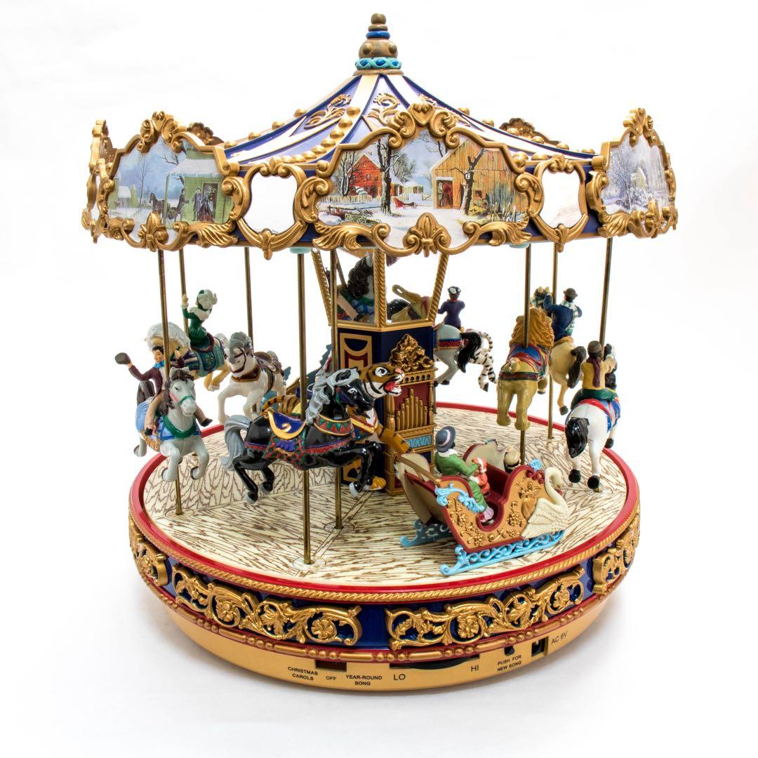 ジャンク品 ミスタークリスマス カルーセル ミレニアムエディション オルゴール