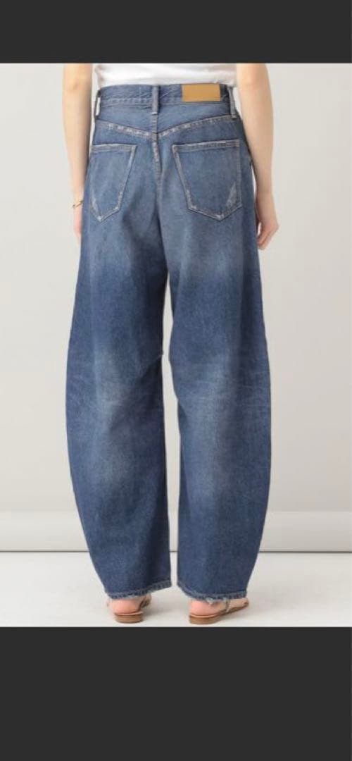 Curensology カレンソロジー ダメージカーヴィーデニムパンツ　38