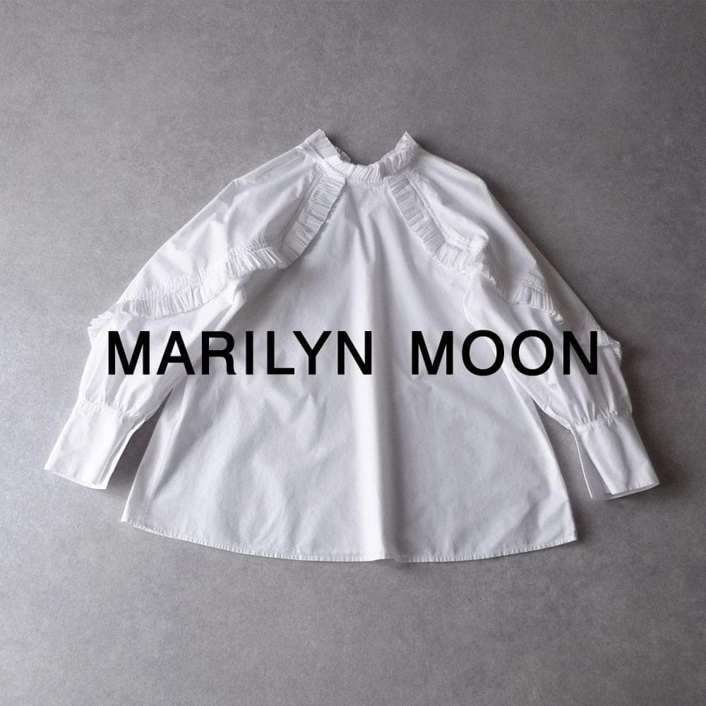 美品 マリリンムーン 2,7万円 フリルブラウス スタンドカラーブラウス 452