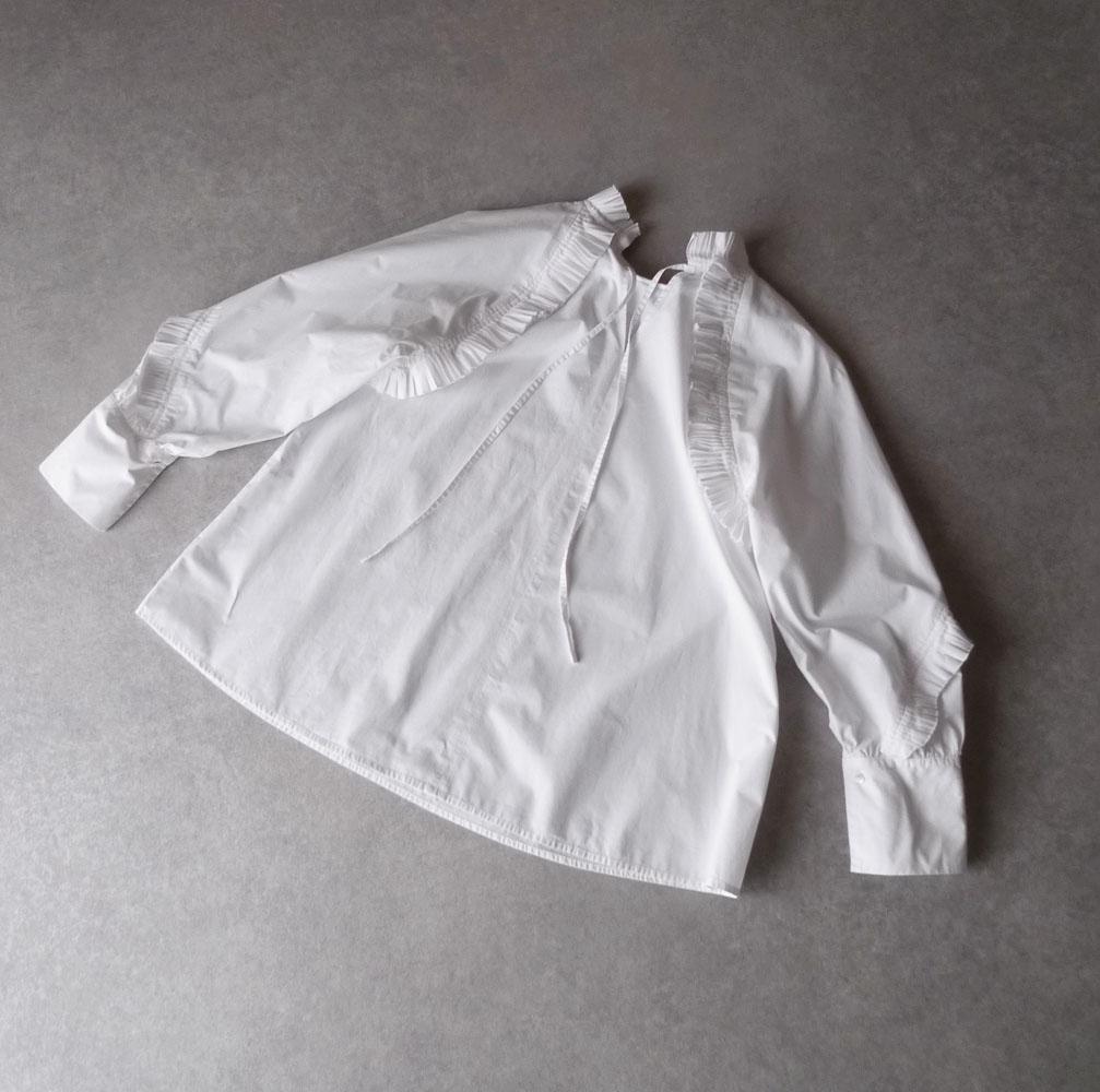 美品 マリリンムーン 2,7万円 フリルブラウス スタンドカラーブラウス 452