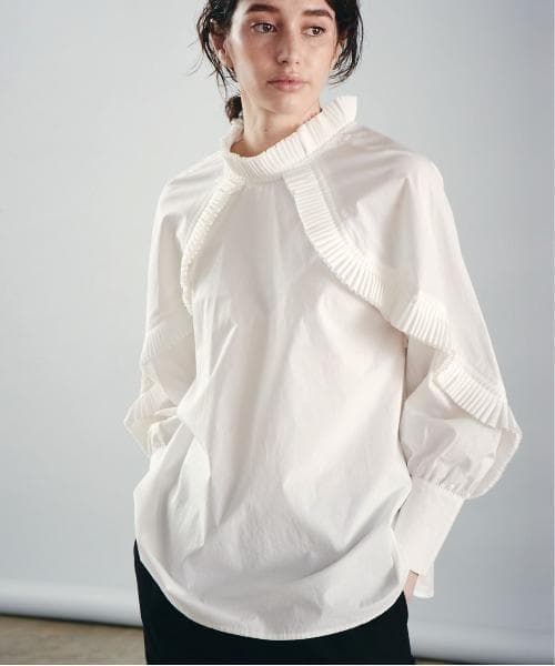 美品 マリリンムーン 2,7万円 フリルブラウス スタンドカラーブラウス 452