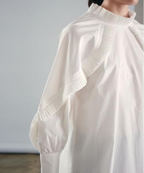 美品 マリリンムーン 2,7万円 フリルブラウス スタンドカラーブラウス 452