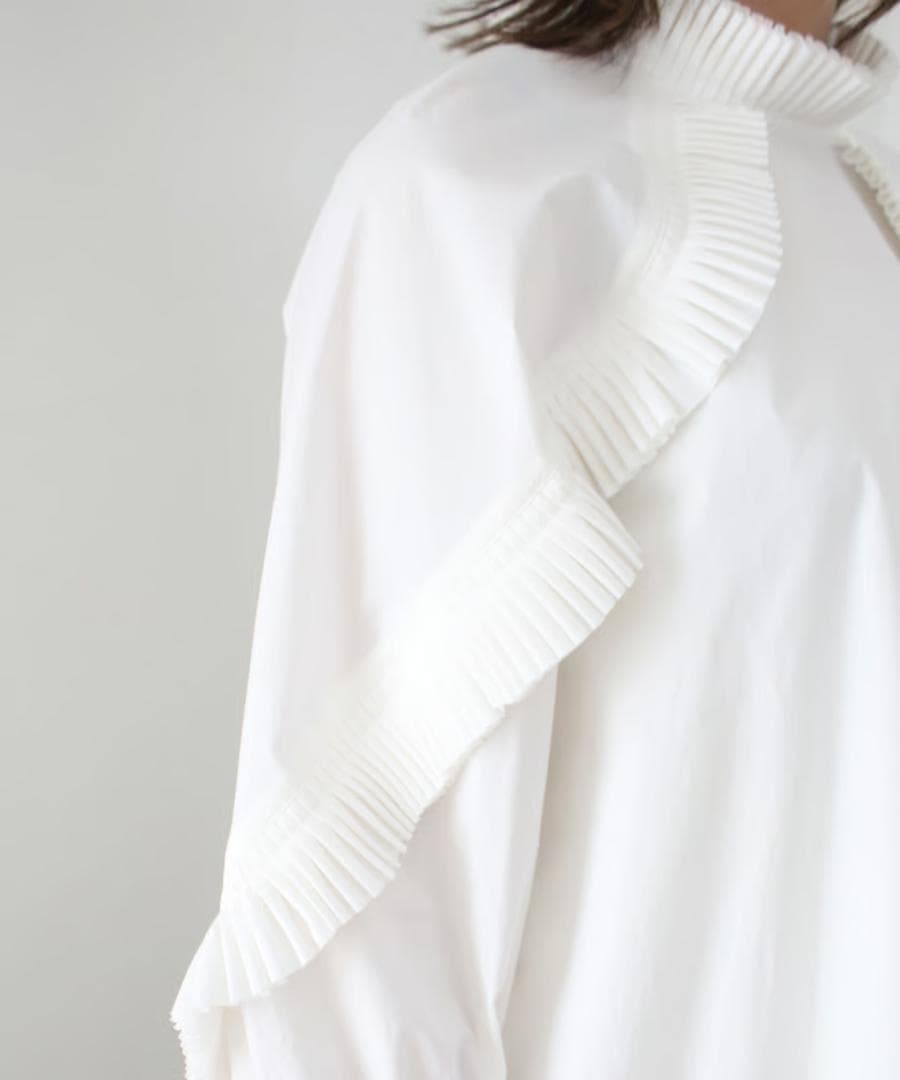 美品 マリリンムーン 2,7万円 フリルブラウス スタンドカラーブラウス 452