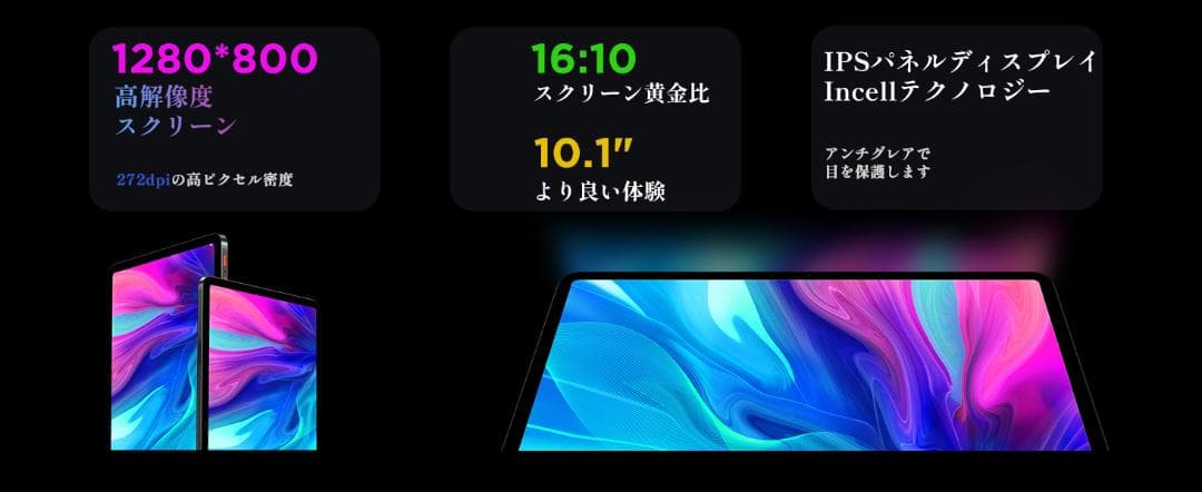 タブレット 10インチ Wi-Fi　アンドロイド タブレット Android14