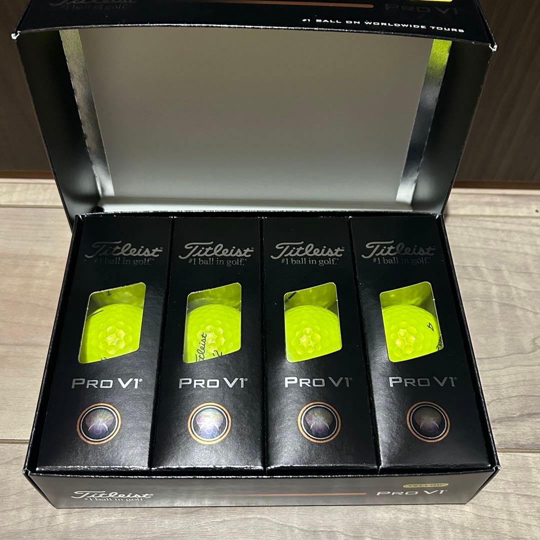 タイトリスト PRO V1 25 イエロー プロV1 25 イエロー 12球入り