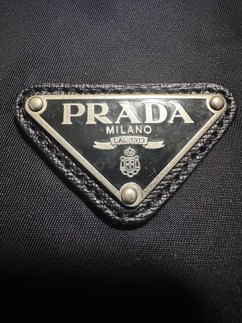 PRADA プラダ テスートナイロン×レザー ハンドバッグ ボストン ブラック