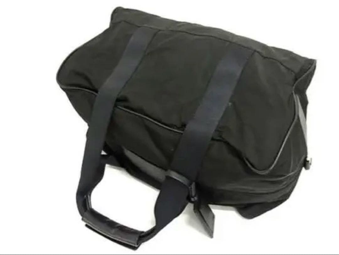 PRADA プラダ テスートナイロン×レザー ハンドバッグ ボストン ブラック