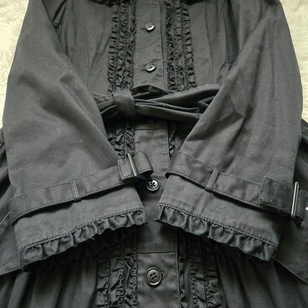 ピンクハウス　ピコフリル　コート　黒