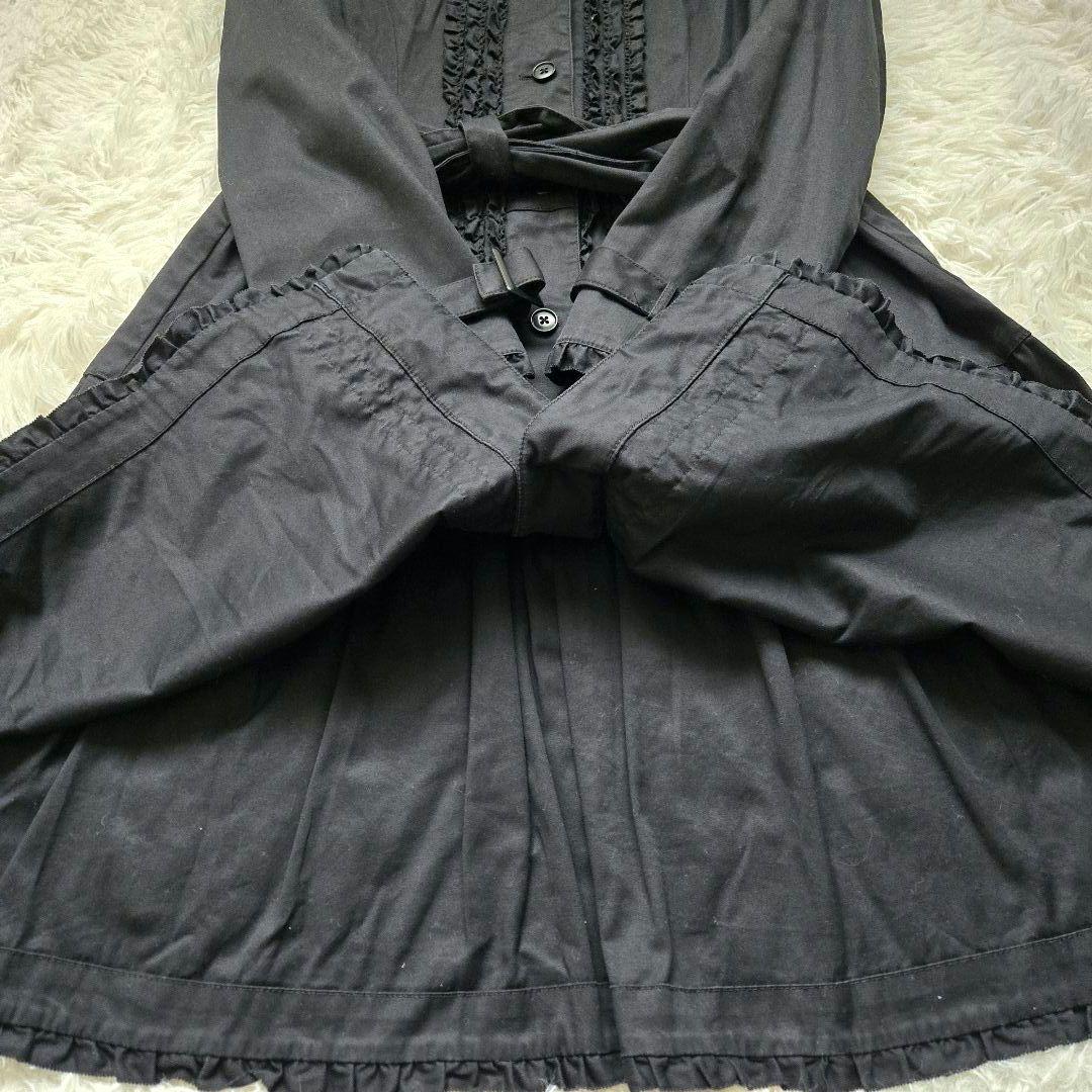 ピンクハウス　ピコフリル　コート　黒