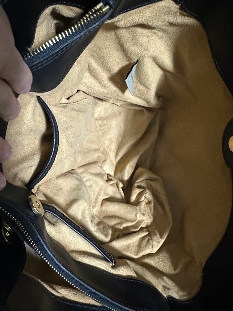 ボルドリーニセレリア トートバッグ ブラック 黒 A4収納可能 レザー