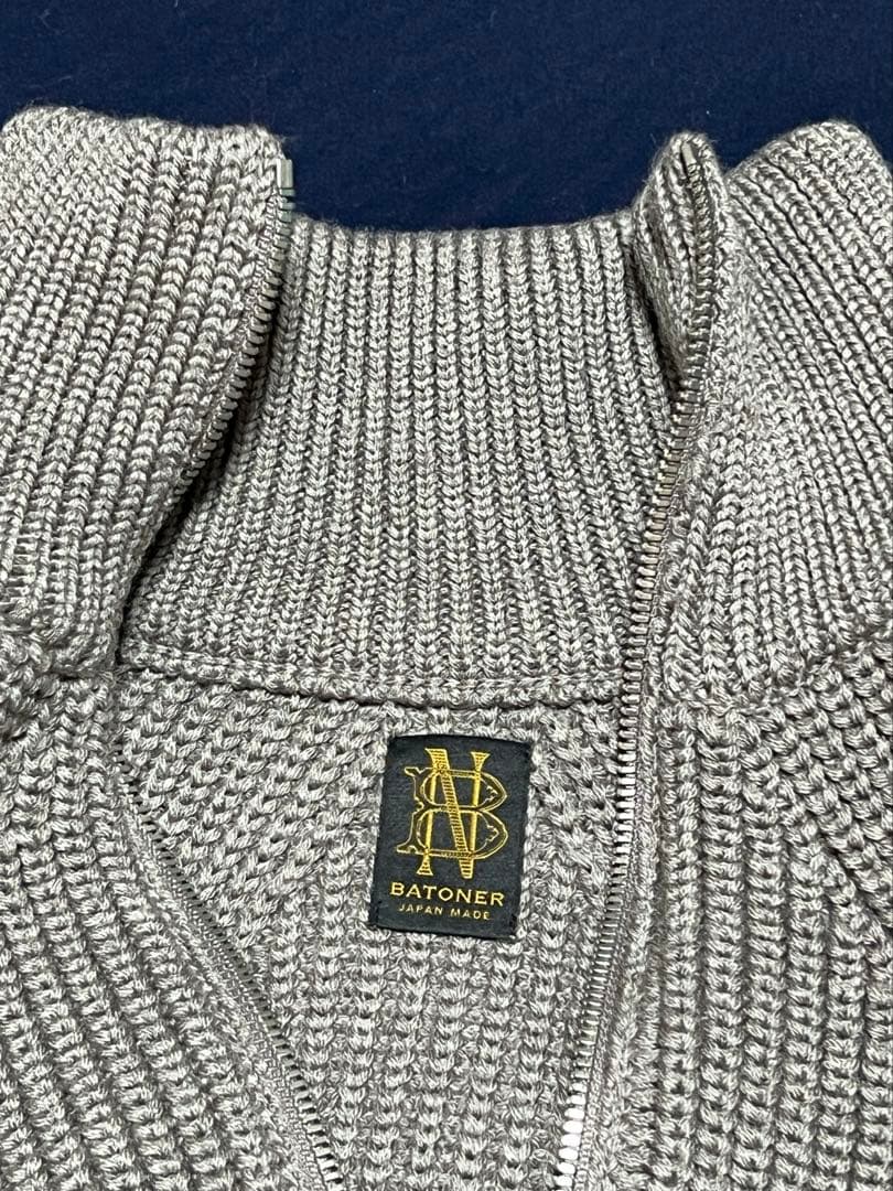 【BATONER/バトナ―】SIGNATUREドライバーズニット　L