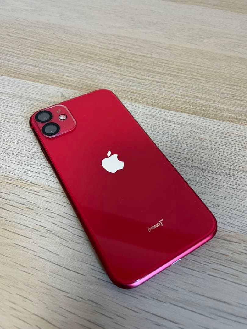ジャンク品 iPhone 11 128GB プロダクトレッド バッテリー100%