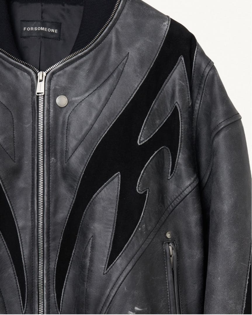 forsomeone FLAME BOMBER JACKET ジャケット