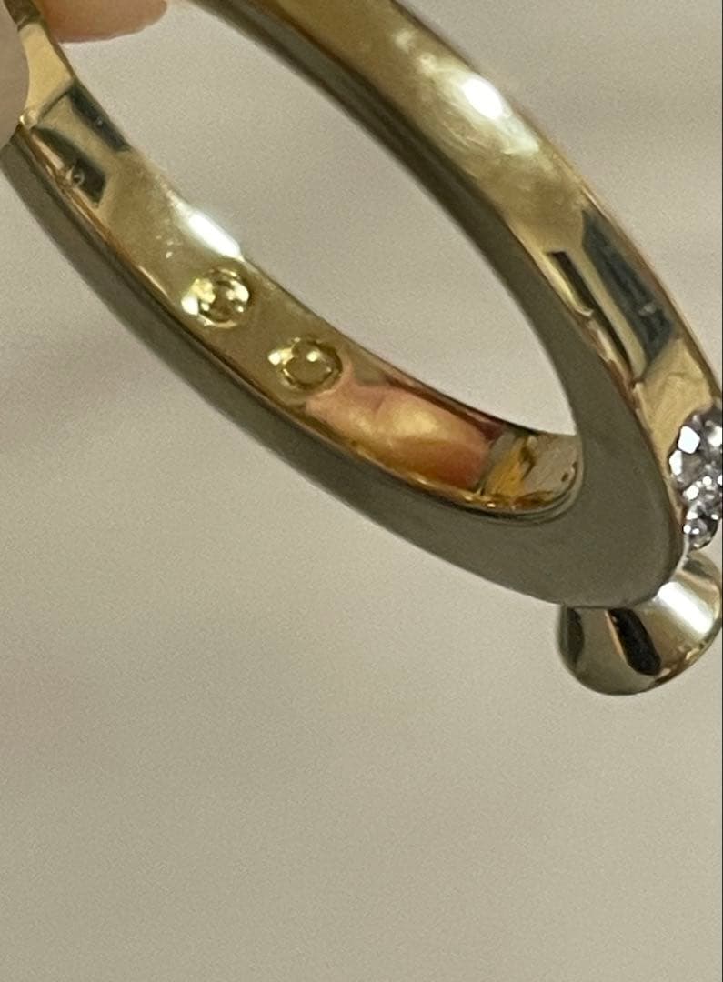 美品◆スワロフスキー アレンジ自在キラキラ輝きリング3点ゴールド色 指輪 10号