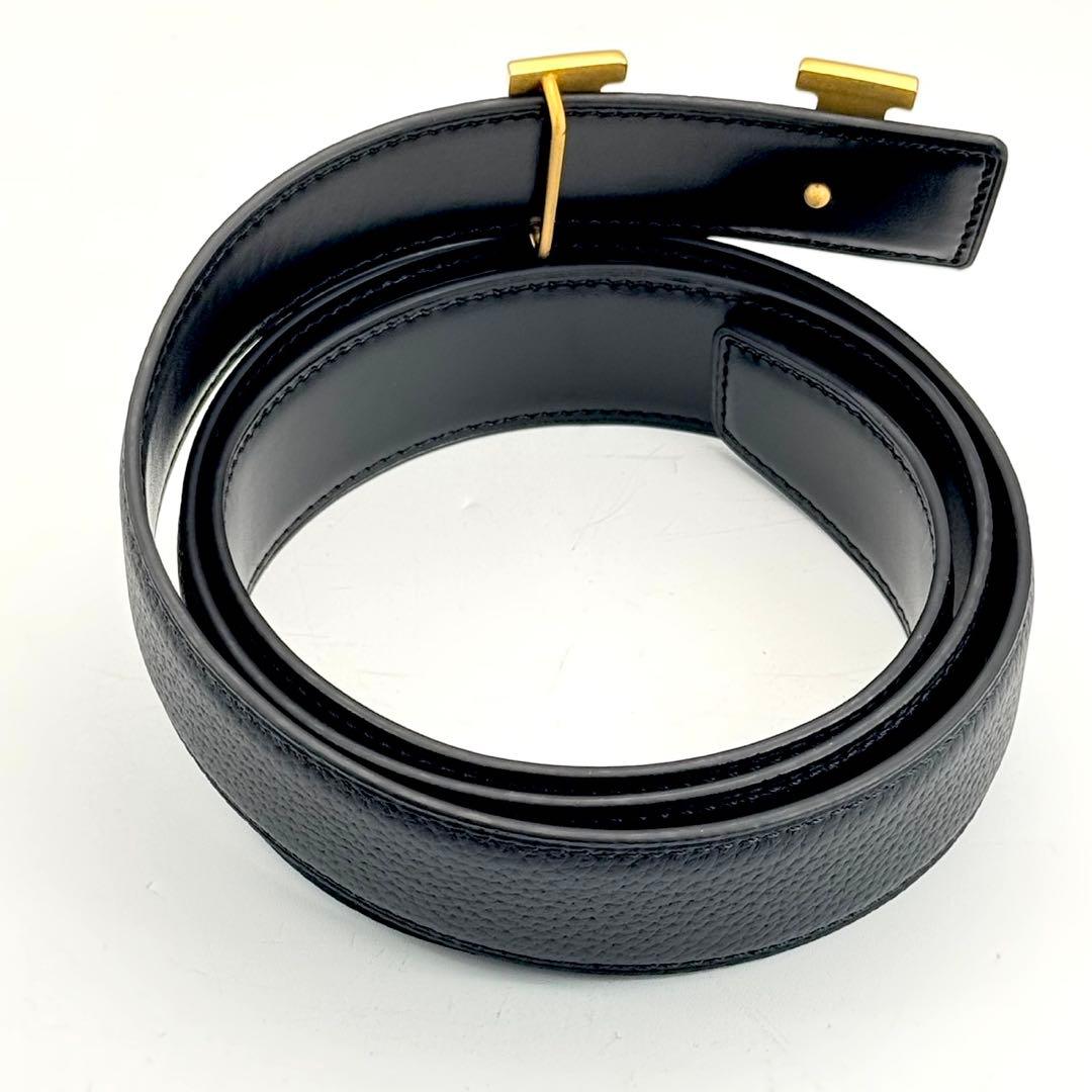 新品ベルト✨　エルメス　Hロゴ　コンスタンス　ベルト　ゴールド　グレインレザー