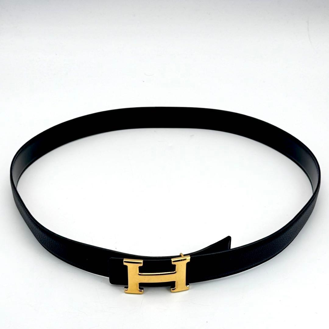 新品ベルト✨　エルメス　Hロゴ　コンスタンス　ベルト　ゴールド　グレインレザー