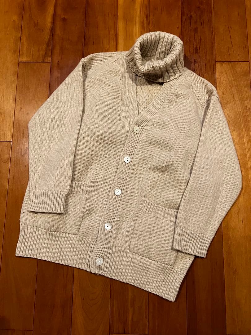 ギャルリーヴィ　ファイルウール　カーディガン＆セーター　セットアップ　Sベージュ