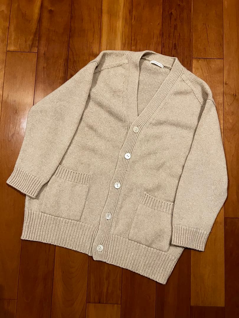 ギャルリーヴィ　ファイルウール　カーディガン＆セーター　セットアップ　Sベージュ