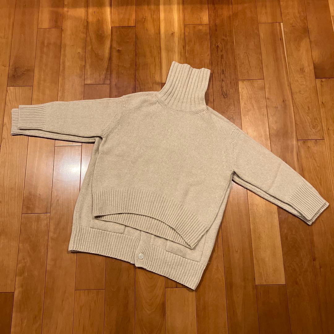 ギャルリーヴィ　ファイルウール　カーディガン＆セーター　セットアップ　Sベージュ