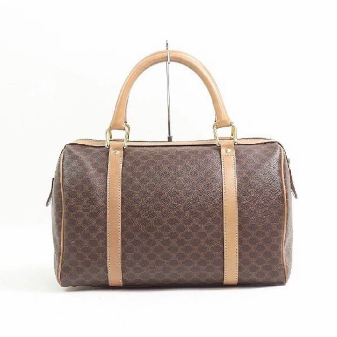 CELINE マカダム柄 ミニボストン ハンドバッグ