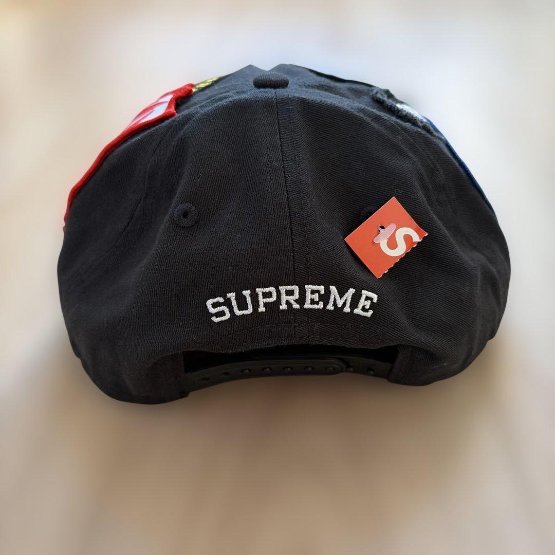 帽子 Supreme Patches 6-Panel Black