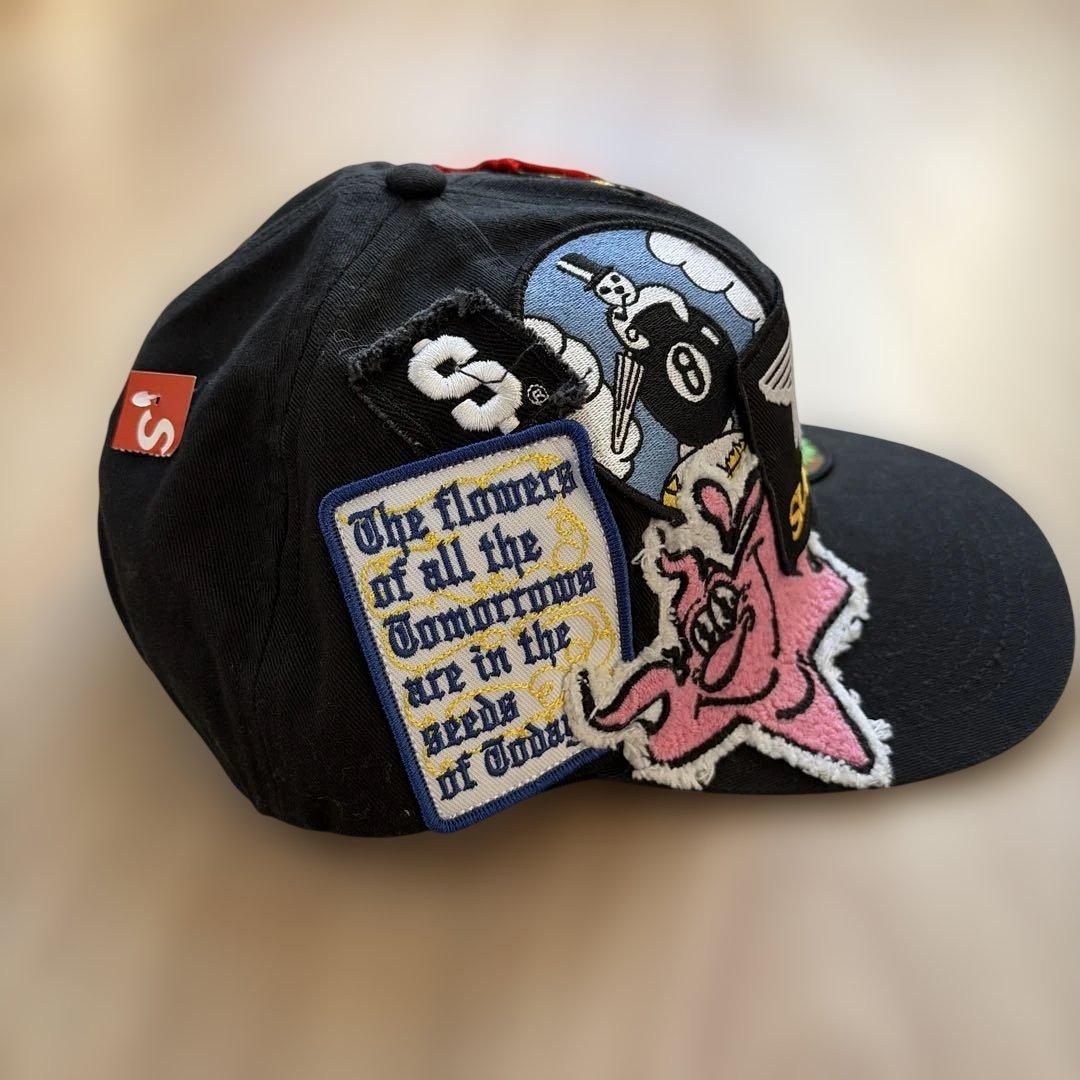 帽子 Supreme Patches 6-Panel Black