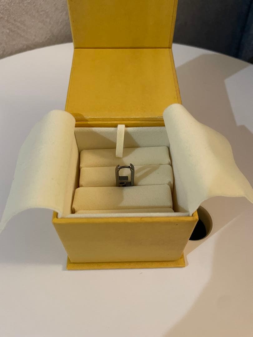 FENDI フェンディ　オーロック　シルバー 片耳用ピアス 専用ボックス付き