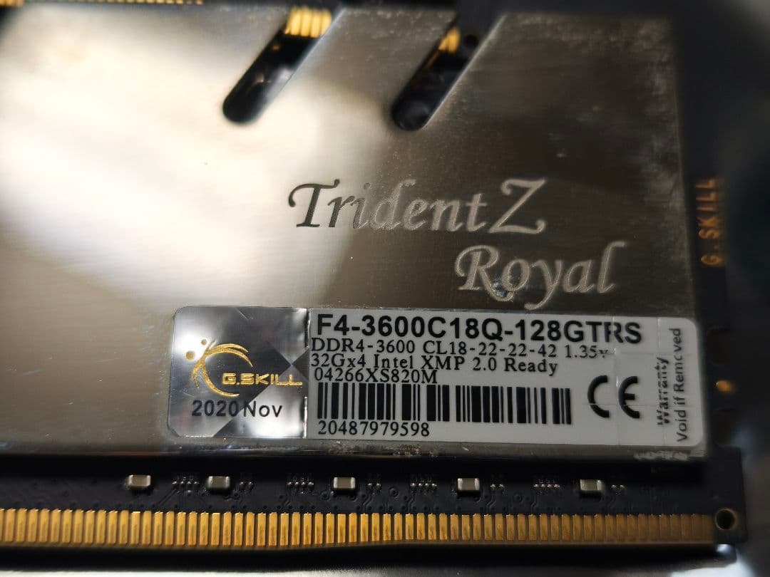 メモリー G.SKILL TridentZ  DDR4 3600MHz 64GB