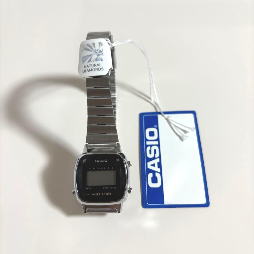 カシオ腕時計 天然ダイヤモンド　チープカシオ チプカシ デジタル LA670W